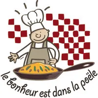 LE BONHEUR EST DANS LA POELE logo