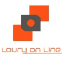 Voici le logo de la marque LOURY ON LINE qui représente son identité graphique.