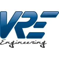 Voici le logo de la marque VRE ENGINEERING qui représente son identité graphique.