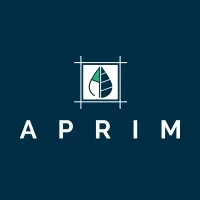 Voici le logo de la marque APRIM (SAS MAS BLANC) qui représente son identité graphique.
