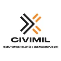 Voici le logo de la marque CIVIMIL qui représente son identité graphique.