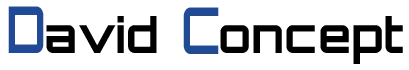 Voici le logo de la marque DAVID CONCEPT qui représente son identité graphique.