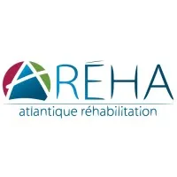 Voici le logo de la marque ATLANTIQUE REHABILITATION (AREHA) qui représente son identité graphique.
