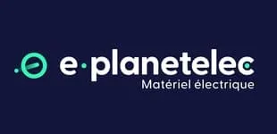 Voici le logo de la marque E-PLANETELEC qui représente son identité graphique.