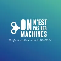 Voici le logo de la marque ON N'EST PAS DES MACHINES qui représente son identité graphique.