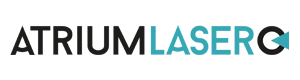 Voici le logo de la marque ATRIUM LASER qui représente son identité graphique.