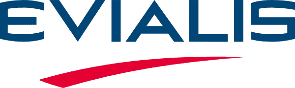 Voici le logo de la marque EVIALIS FRANCE qui représente son identité graphique.