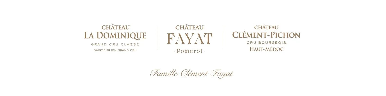 Voici le logo de la marque VIGNOBLES CLEMENT FAYAT qui représente son identité graphique.