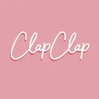 Voici le logo de la marque CLAPCLAP qui représente son identité graphique.