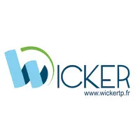 Voici le logo de la marque WICKER TP (S.E. WICKER T.P.) qui représente son identité graphique.