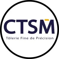 Voici le logo de la marque CISAILLAGE TOLE SAINT-MAUR (CTSM) qui représente son identité graphique.