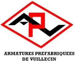 Voici le logo de la marque ARMATURES PREFABRIQUEES DE VUILLECIN qui représente son identité graphique.