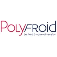 Voici le logo de la marque POLYFROID qui représente son identité graphique.
