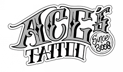 THE ACE'S TATTOO SHOP B.C.R. logo
