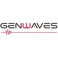 Voici le logo de la marque GENWAVES qui représente son identité graphique.