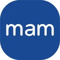 Voici le logo de la marque MAM BABY FRANCE SAS qui représente son identité graphique.