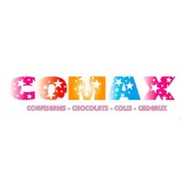 Voici le logo de la marque COMAX qui représente son identité graphique.