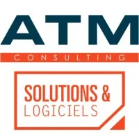 Voici le logo de la marque ATM CONSULTING qui représente son identité graphique.