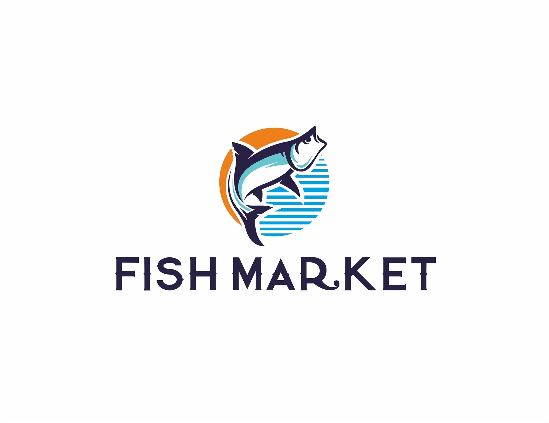 DK FISH MARKET logo
