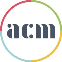 Voici le logo de la marque ACM qui représente son identité graphique.