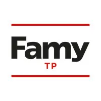 Voici le logo de la marque FAMY qui représente son identité graphique.