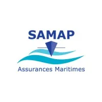 Voici le logo de la marque SOCIETE D'ASSURANCE MUTUELLE DES ARMATEURS ET PROFESSIONNELS DE LA MER (SAMAP) qui représente son identité graphique.