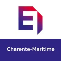 Voici le logo de la marque MVT ENTR DE FRANCE DE CHTE MME (MEDEF 17) qui représente son identité graphique.
