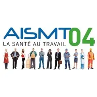 Voici le logo de la marque A I S M T 04 qui représente son identité graphique.
