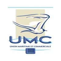 Voici le logo de la marque UNION MARITIME ET COMMERCIALE qui représente son identité graphique.
