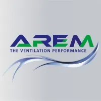 Voici le logo de la marque APPLICATIONS RATIONNELLES ELECTRO MECANI (AREM) qui représente son identité graphique.