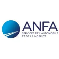 Voici le logo de la marque ASS NATIONALE FORMATION AUTOMOBILE (ANFA) qui représente son identité graphique.