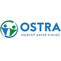 Voici le logo de la marque OBJECTIF SANTE TRAVAIL (OSTRA) qui représente son identité graphique.