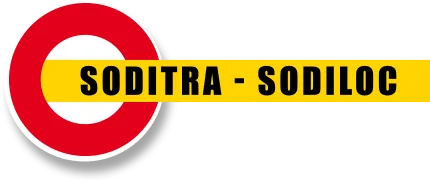 Voici le logo de la marque SODITRA SODILOC qui représente son identité graphique.