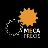 Voici le logo de la marque MECA PRECIS qui représente son identité graphique.