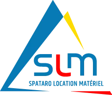 Voici le logo de la marque SPATARO LOCATION MATERIEL TP SLM (S E M) qui représente son identité graphique.