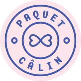 Voici le logo de la marque PAQUET CALIN qui représente son identité graphique.