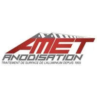 Voici le logo de la marque AMET ANODISATION qui représente son identité graphique.