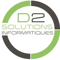 Voici le logo de la marque D2 SOLUTIONS INFORMATIQUES qui représente son identité graphique.