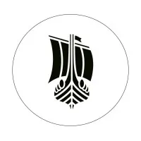 Voici le logo de la marque LARSEN - LE COGNAC DES VIKINGS qui représente son identité graphique.