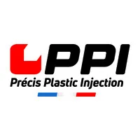 Voici le logo de la marque PRECIS PLASTIC INJECTION qui représente son identité graphique.