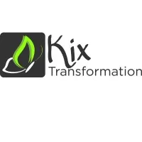 Voici le logo de la marque KIX TRANSFORMATION qui représente son identité graphique.