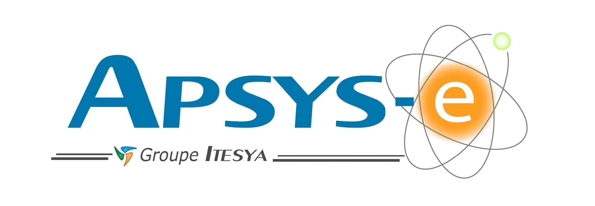 Voici le logo de la marque APSYS-E qui représente son identité graphique.