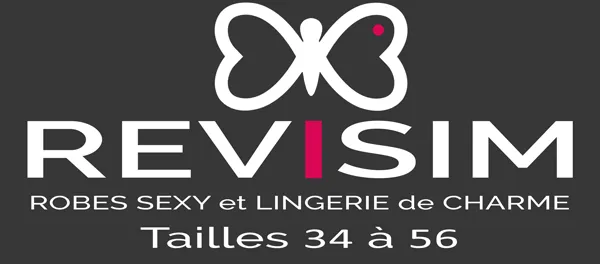 Voici le logo de la marque REVISIM qui représente son identité graphique.