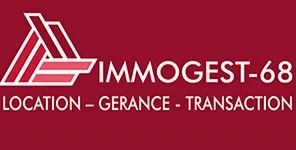 Voici le logo de la marque IMMOGEST-68 qui représente son identité graphique.