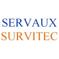 Voici le logo de la marque SERVAUXSURVITEC qui représente son identité graphique.