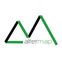 Voici le logo de la marque ALTERMAP qui représente son identité graphique.