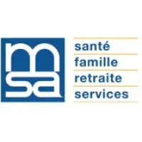 Voici le logo de la marque MSA SERVICES POITOU GROUPE MSA qui représente son identité graphique.
