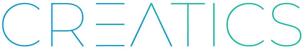 Voici le logo de la marque CREATICS (C-ERGO) qui représente son identité graphique.