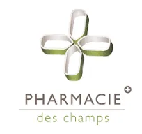 Voici le logo de la marque PHARMACIE DES CHAMPS qui représente son identité graphique.