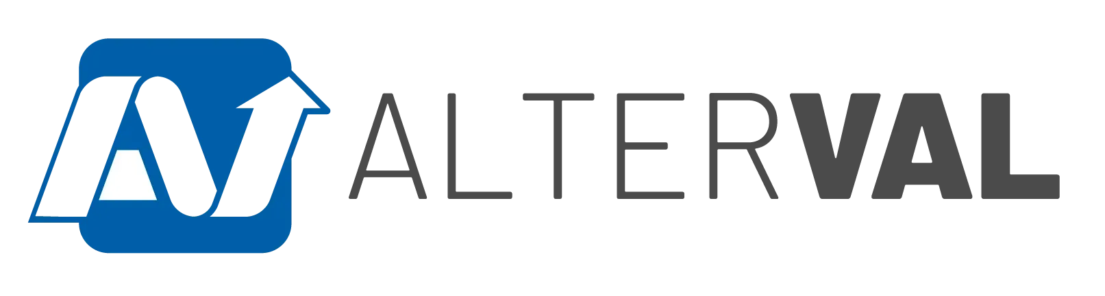 Voici le logo de la marque ALTERVAL qui représente son identité graphique.